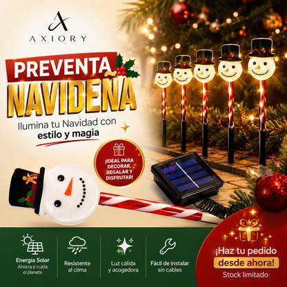 Luz Solar Navideña Muñeco de Nieve™