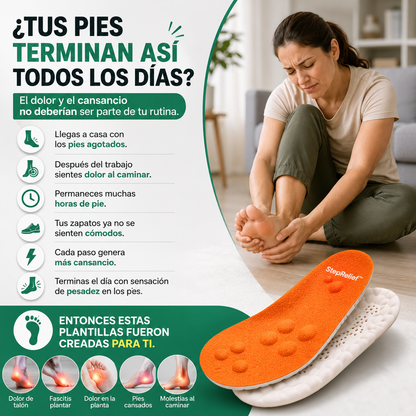 Plantillas de Alivio para Dolor de Talón, Cansancio y Molestias al Caminar –  Step Relief™
