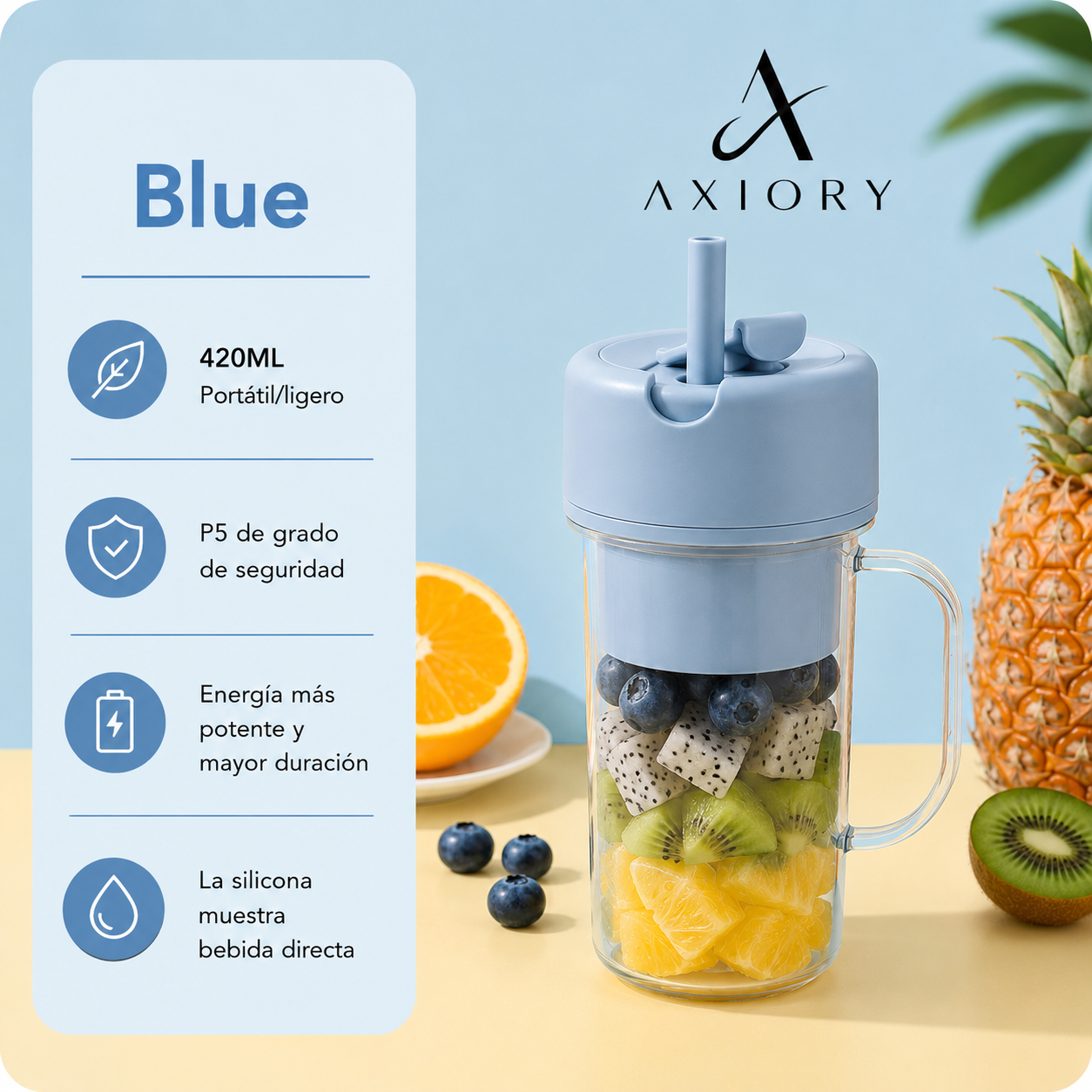 Termo Licuadora para Jugos y Batidos